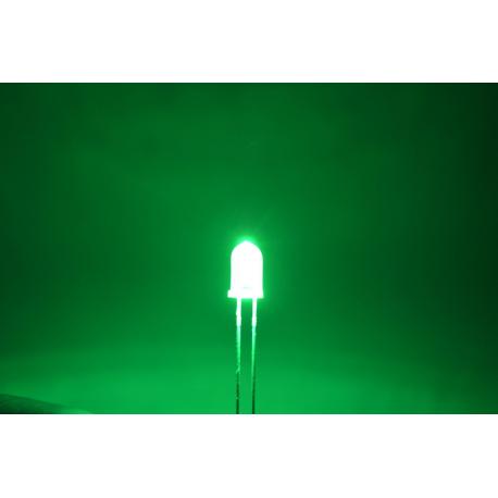 светодиод 5мм, зеленый